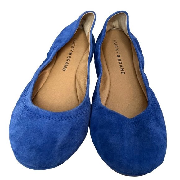 Lucky Brand Shoes - Lucky brand BLUE SUEDE Ballet flats Slipper shoe 6.5M